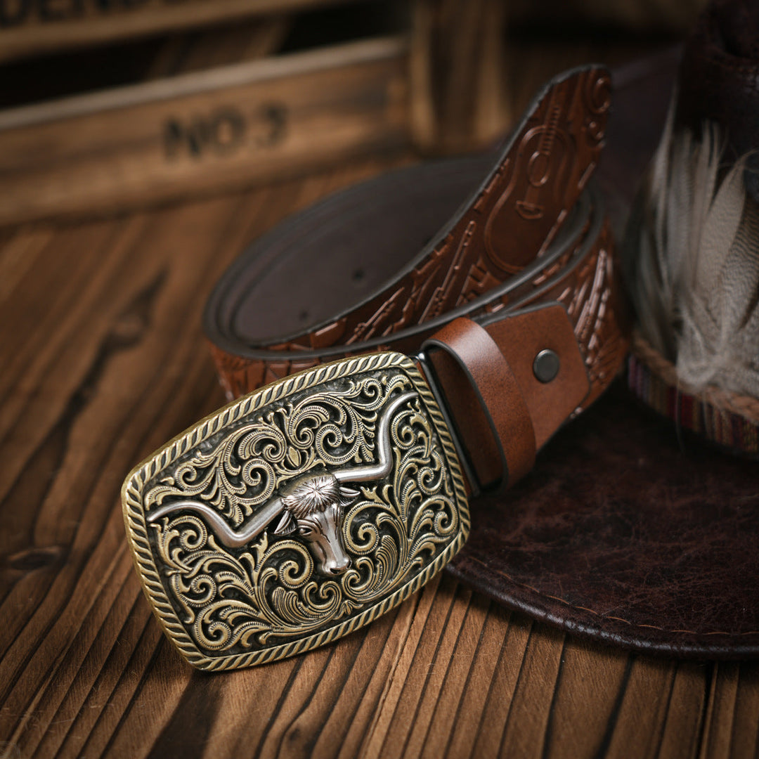 Herren Gürtel im Western-Stil 8