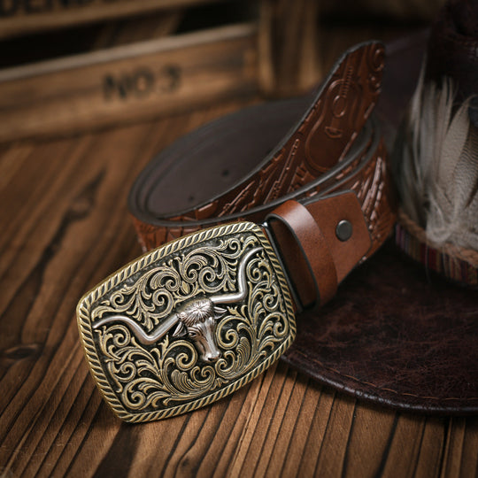 Herren Gürtel im Western-Stil 8