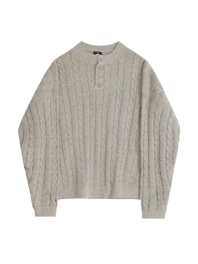 Herren Henley Pullover Stilvoll 2