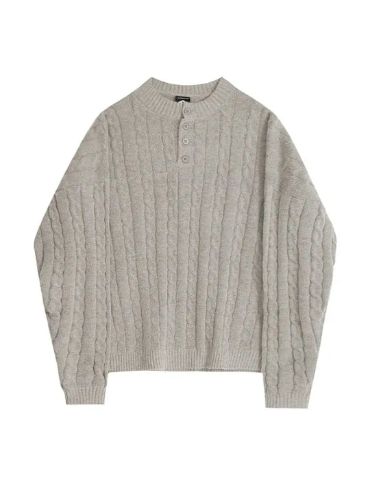 Herren Henley Pullover Stilvoll 2