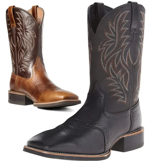 Herren Hohe Stiefel Retro Stil 5