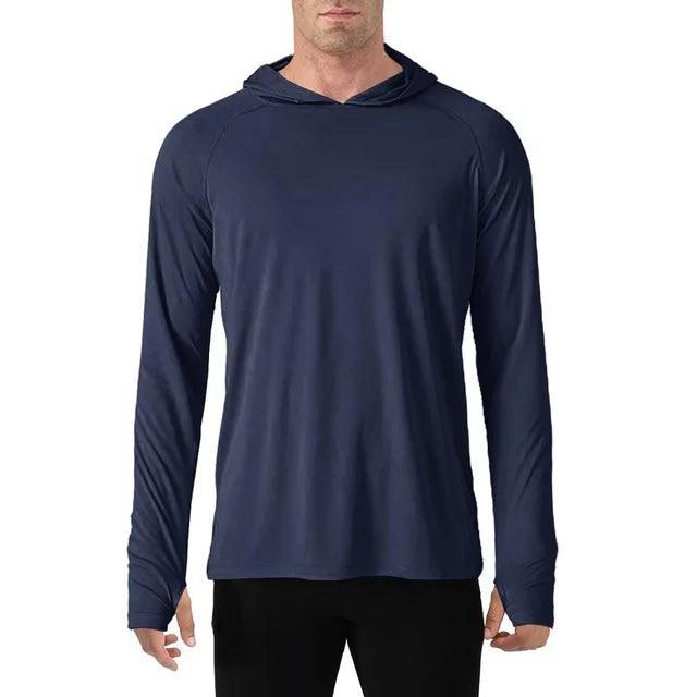 Herren Hoodie T-Shirt mit UV-Schutz 0