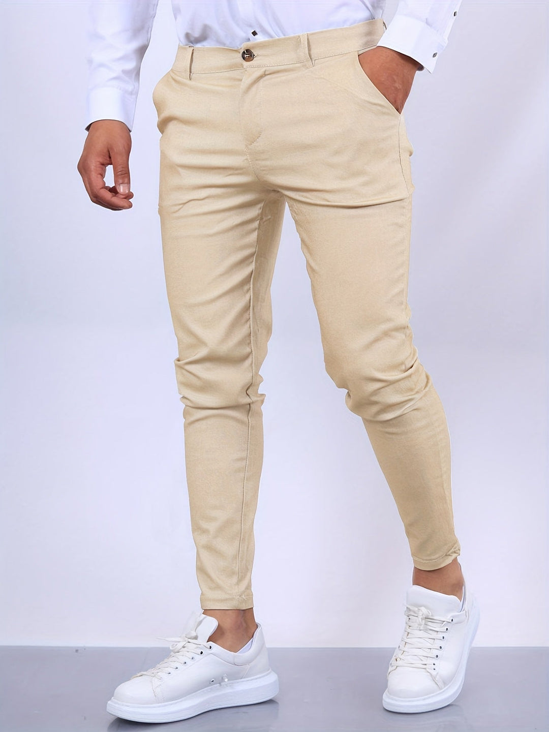 Herren Hosen Slim Fit Modernes Design Vielseitig Kombinierbar 9