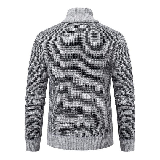 Herren Hybrid Pullover mit klassischem Kragen 5