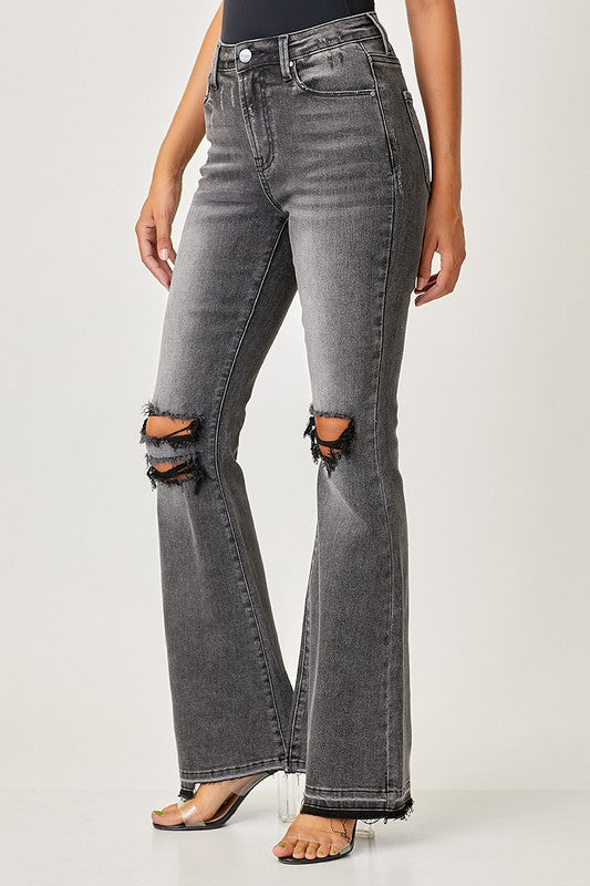 Herren Jeans Faded Flair Denim Schwarz 2