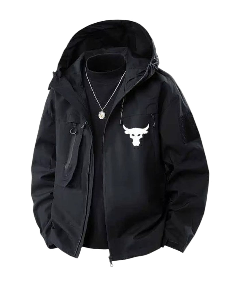 Herren Kapuzenjacke Winddicht Modern 0