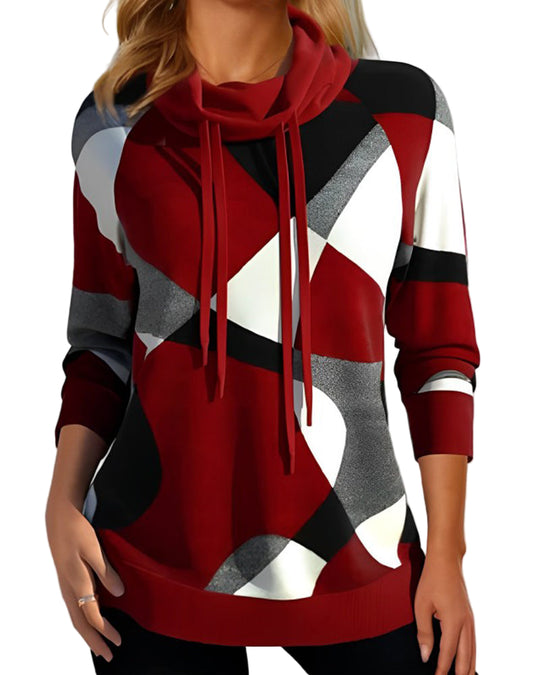 Herren Kapuzenpullover Geometrischer Stil 0
