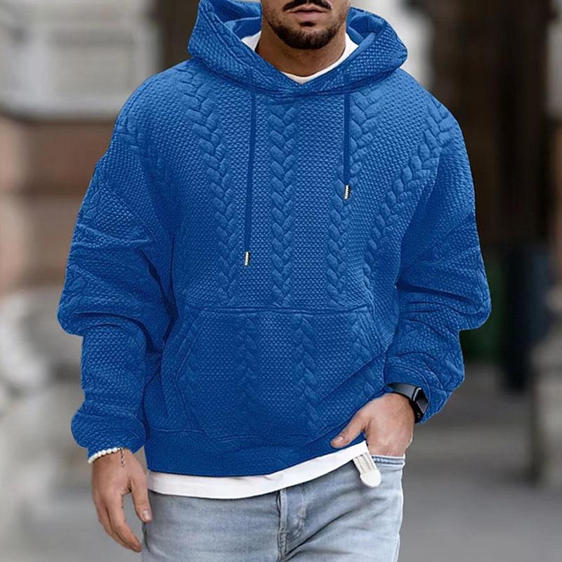 Herren Kapuzenpullover mit Kängurutasche und modernem Print 2