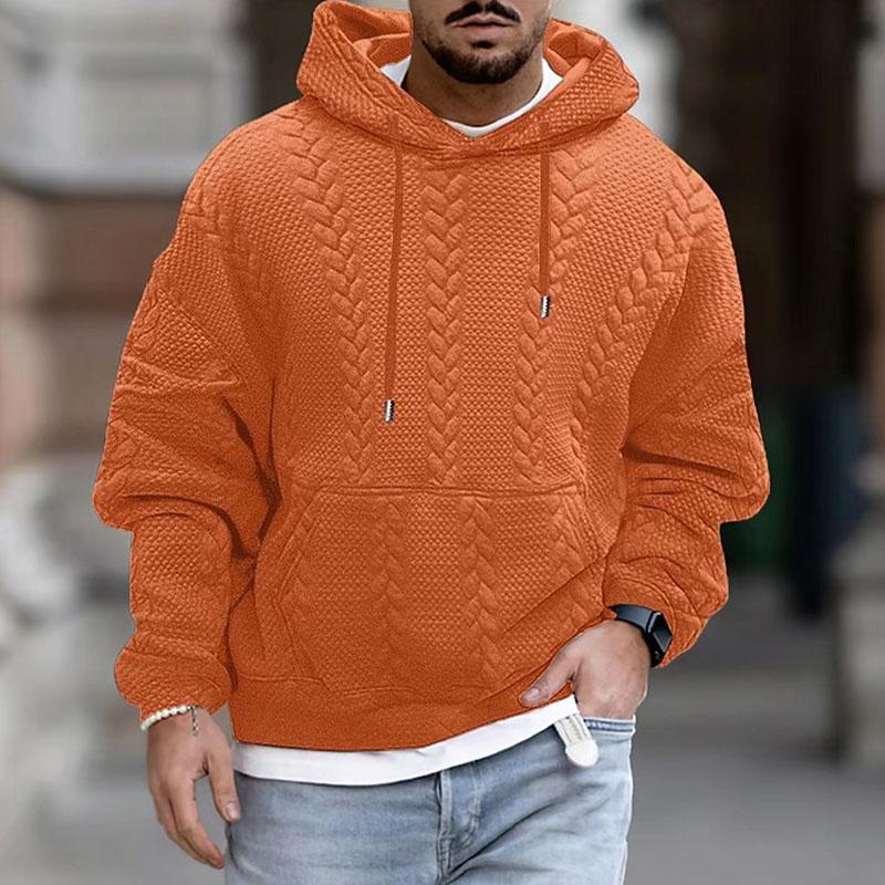 Herren Kapuzenpullover mit Kängurutasche und modernem Print 3