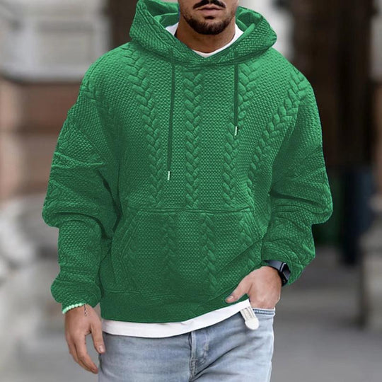 Herren Kapuzenpullover mit Kängurutasche und modernem Print 6