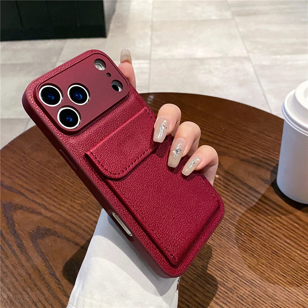 Herren Kartenhalter Hülle für iPhone 10