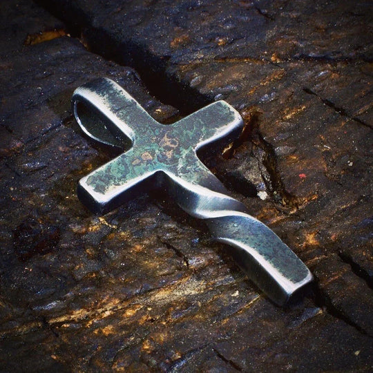 Herren Kreuz-Halskette Handgemacht 0