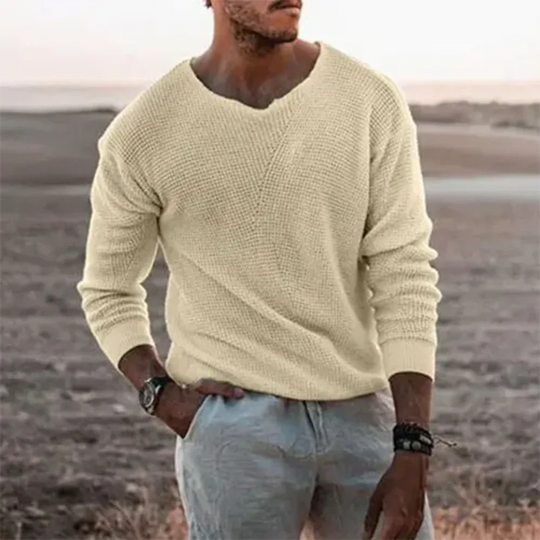 Herren Langarm Pullover Klassisch Strickmaterial 1