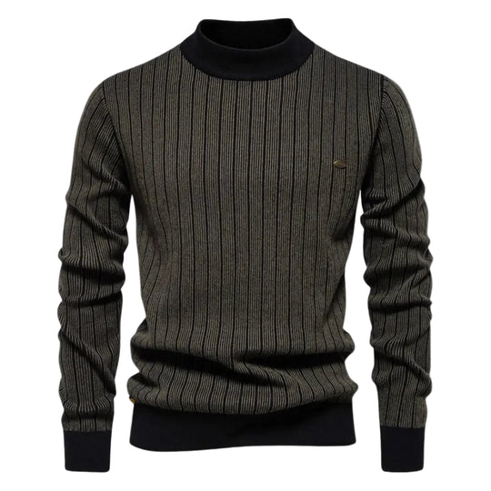 Herren Langarmpullover Gestreift 0