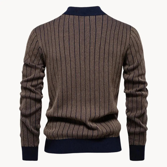 Herren Langarmpullover Gestreift 3