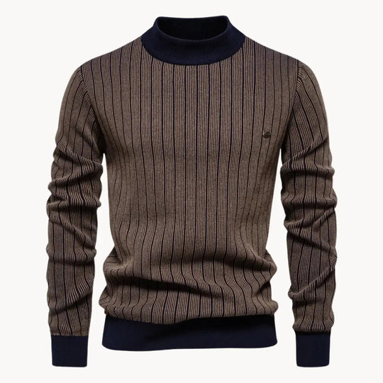 Herren Langarmpullover Gestreift 7