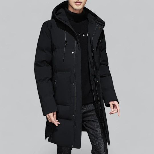 Herren Lange Parka Winterjacke Wasserabweisend Modern 1