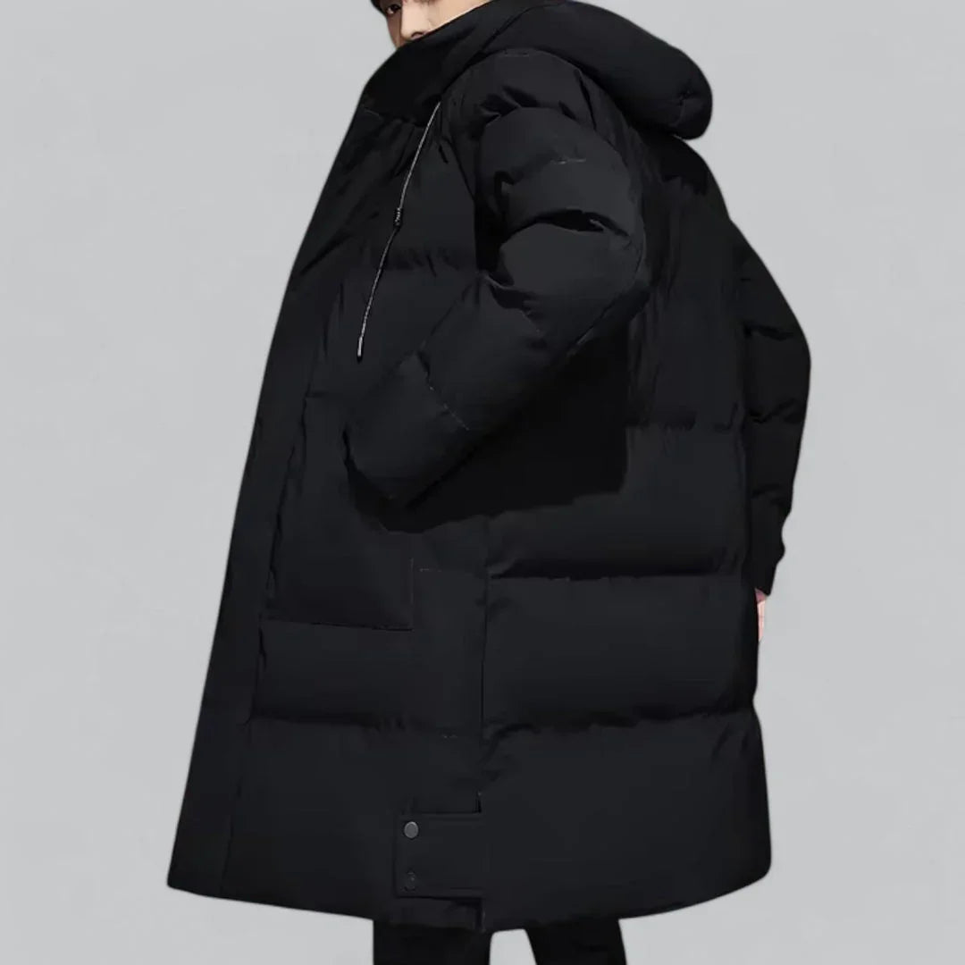 Herren Lange Parka Winterjacke Wasserabweisend Modern 2