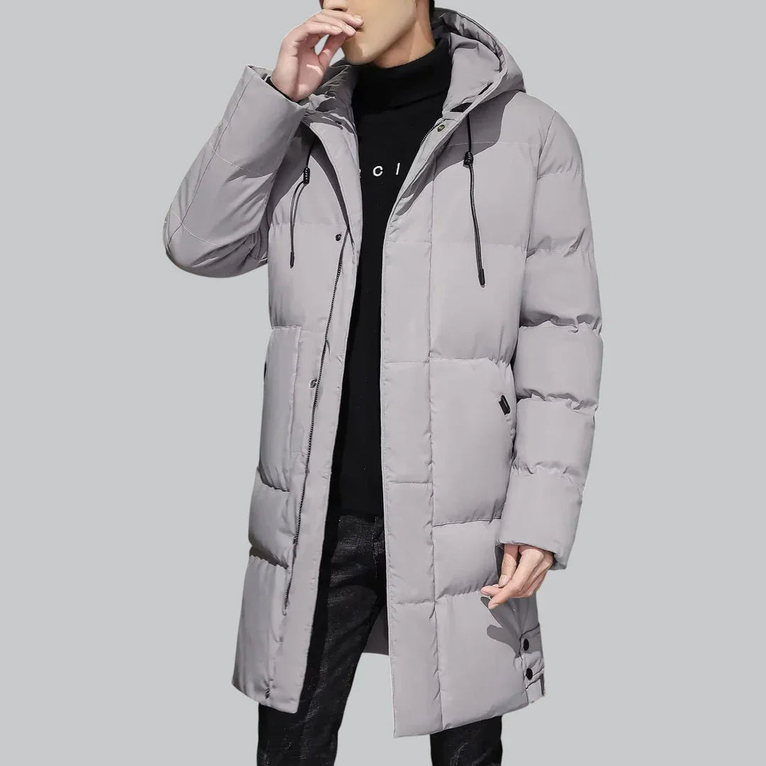 Herren Lange Parka Winterjacke Wasserabweisend Modern 3
