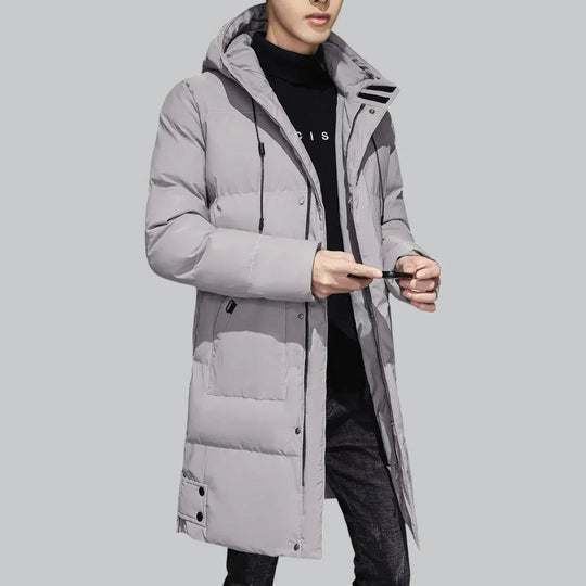 Herren Lange Parka Winterjacke Wasserabweisend Modern 4