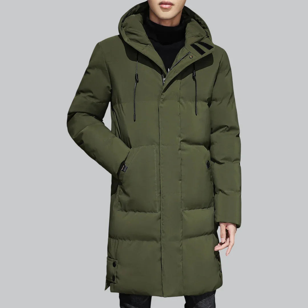 Herren Lange Parka Winterjacke Wasserabweisend Modern 5