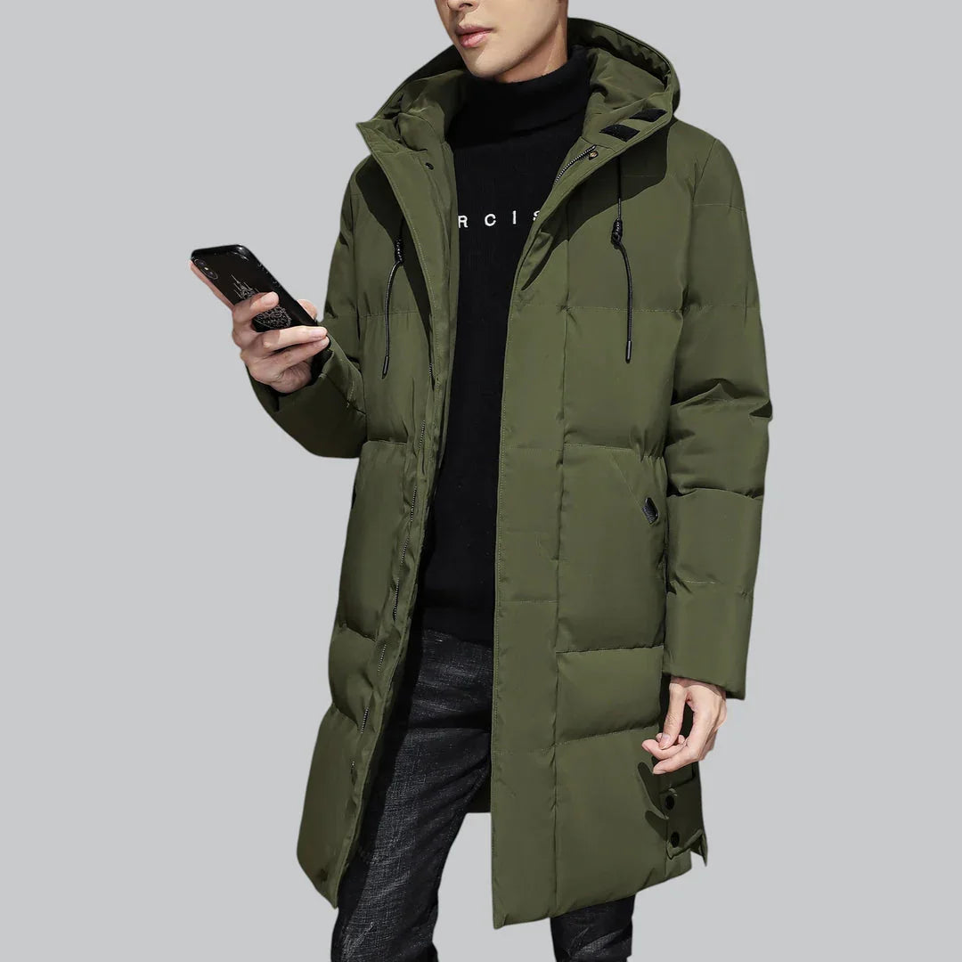 Herren Lange Parka Winterjacke Wasserabweisend Modern 6