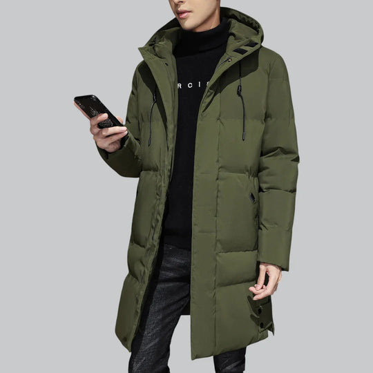 Herren Lange Parka Winterjacke Wasserabweisend Modern 6
