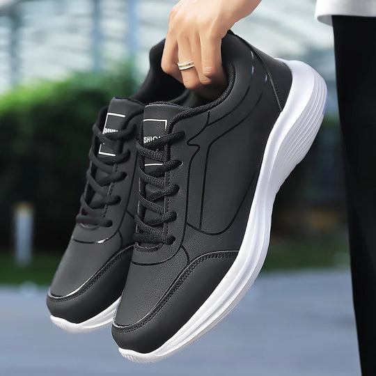 Herren Laufschuhe Atmungsaktiv Winter Sneakers mit Rutschfester Sohle und Weichem Innenfutter 3