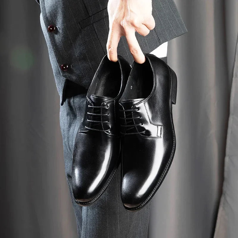 Herren Leder Schuhe Elegante Dress Schuhe 3