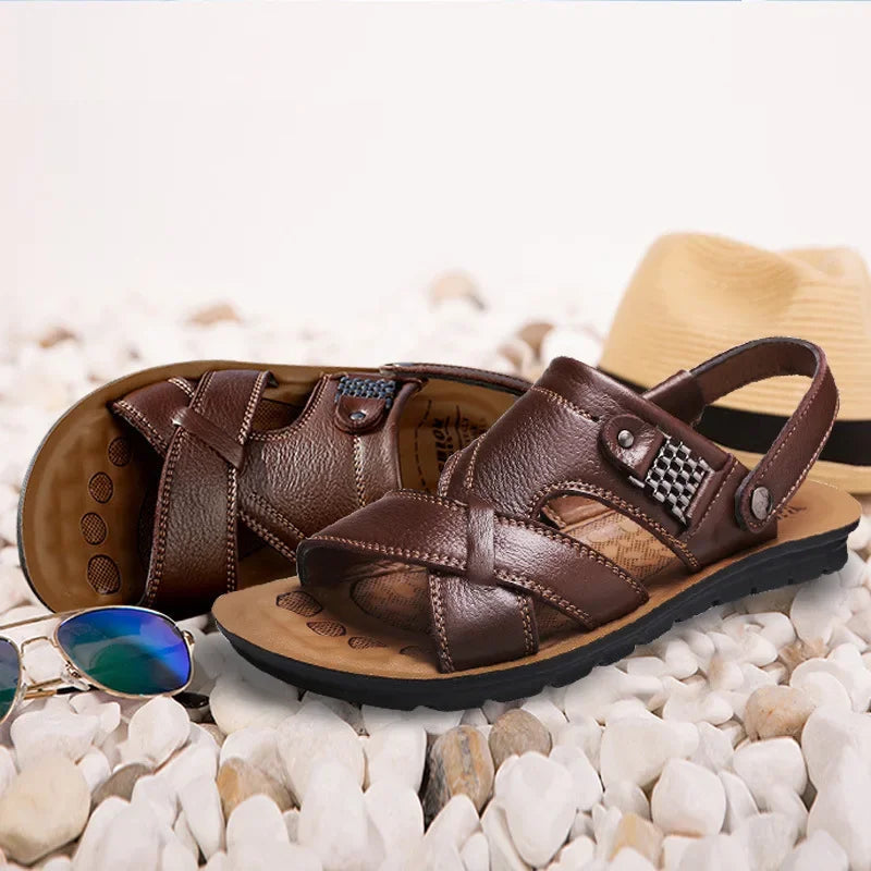 Herren Ledersandalen Römisch Inspiriert 0