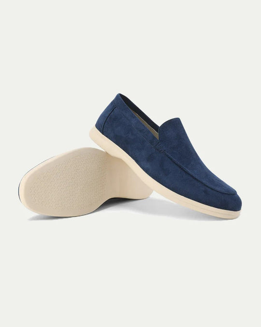 Herren Loafers Bequeme Slip-On Wildleder Schuhe 5