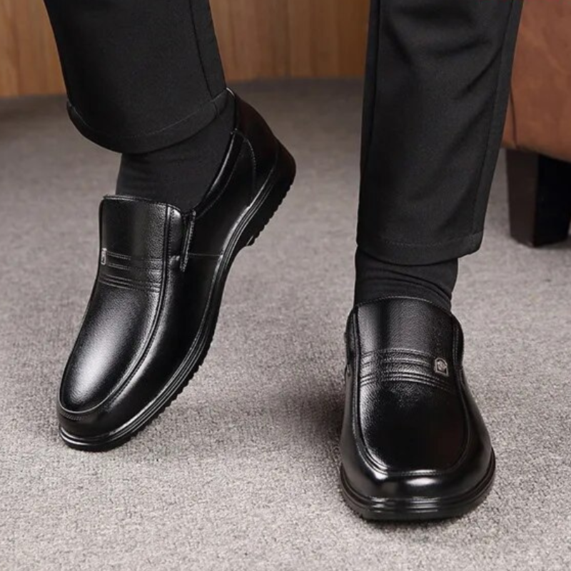 Herren Loafers Elegante Leder Schuhe 4