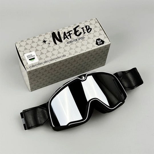 Herren Motorradbrille Retro Stil 11