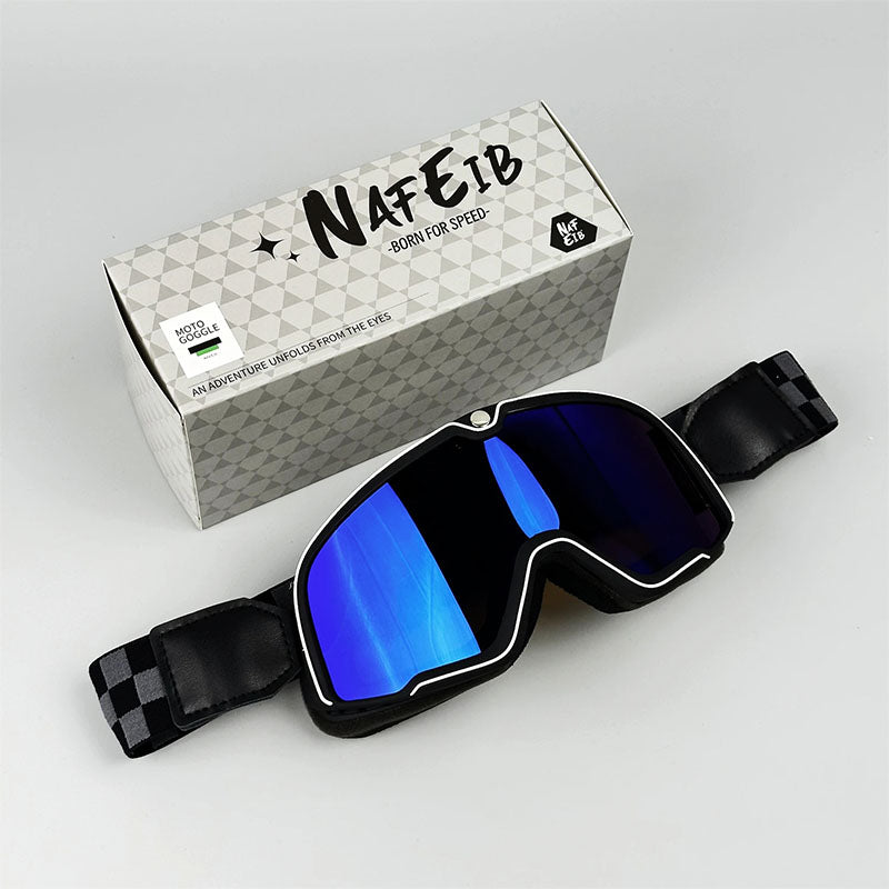 Herren Motorradbrille Retro Stil 13