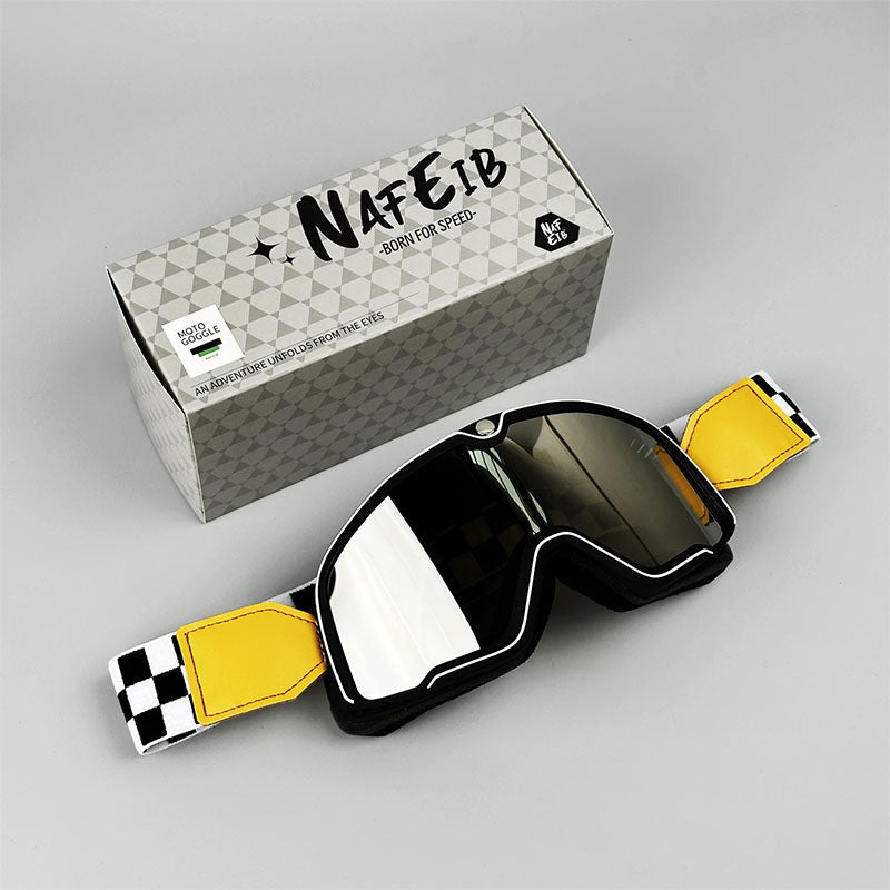 Herren Motorradbrille Retro Stil 2