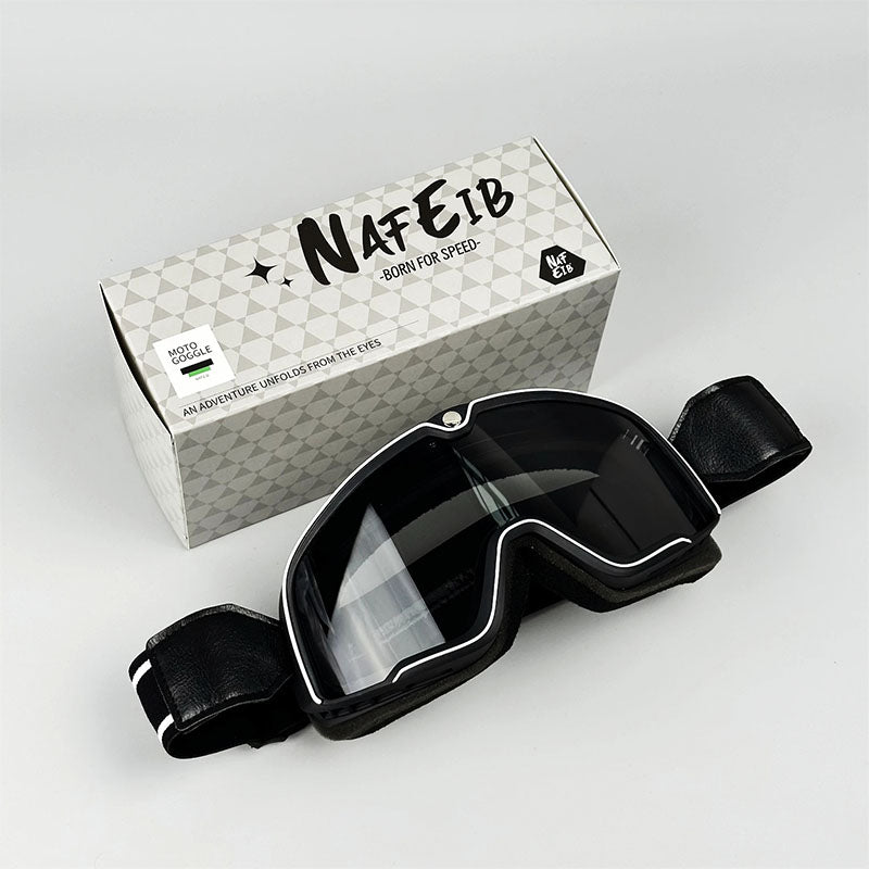 Herren Motorradbrille Retro Stil 8