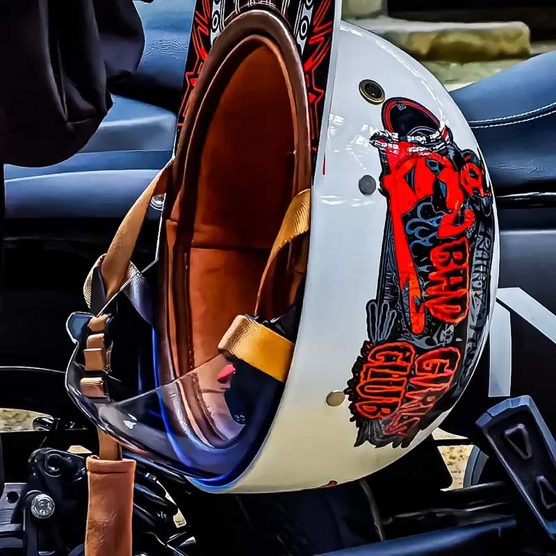 Herren Motorradhelm Leichtgewicht Stilvoll 4