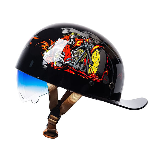 Herren Motorradhelm Leichtgewicht Stilvoll 9