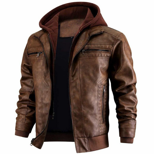 Herren Motorradjacke im Retro-Stil 1