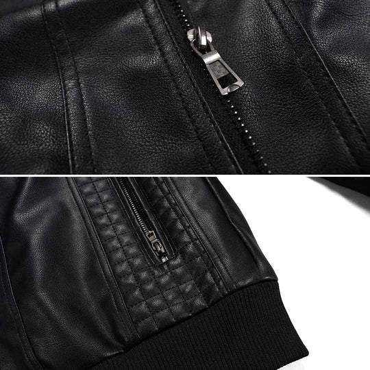 Herren Motorradjacke im Retro-Stil 3