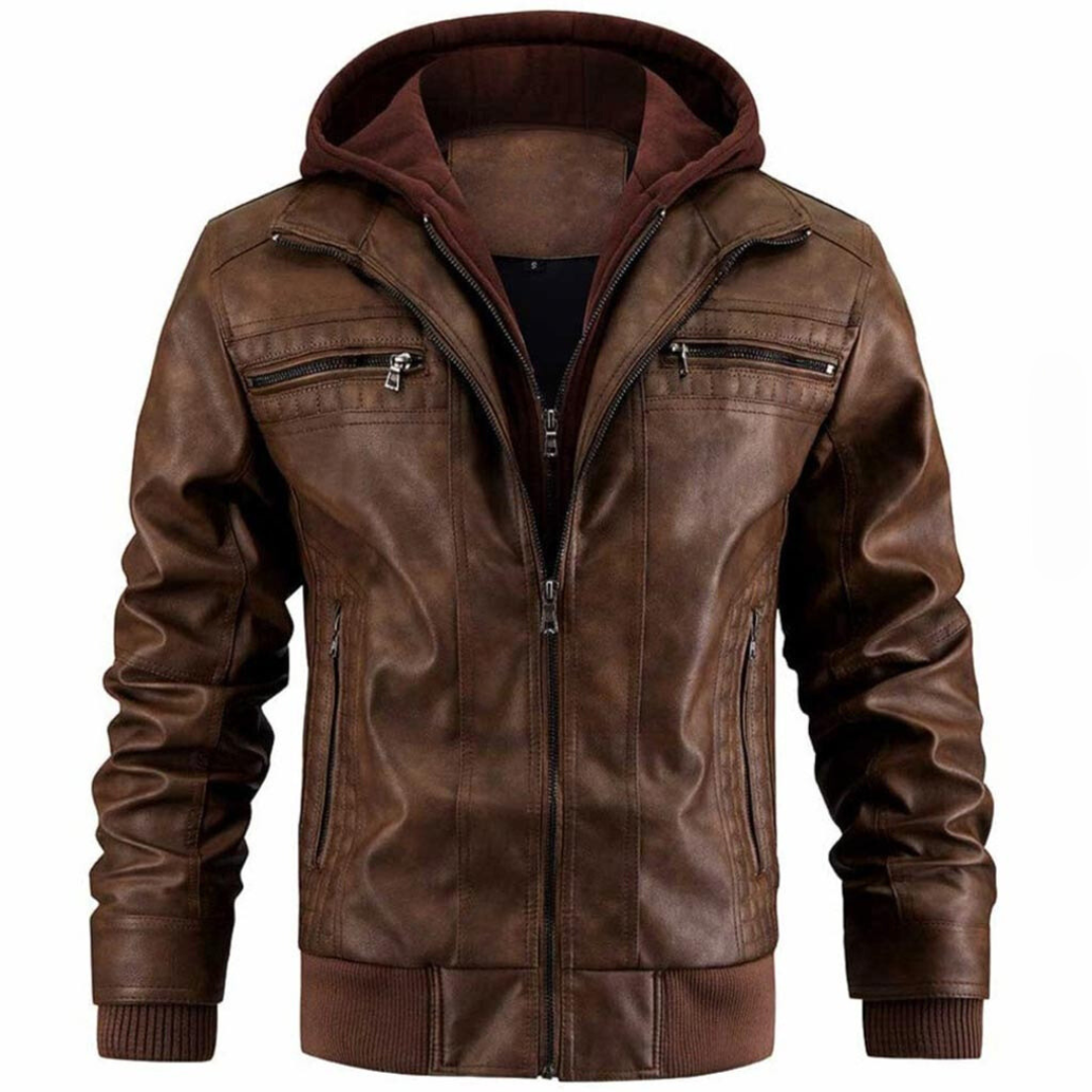 Herren Motorradjacke im Retro-Stil 5