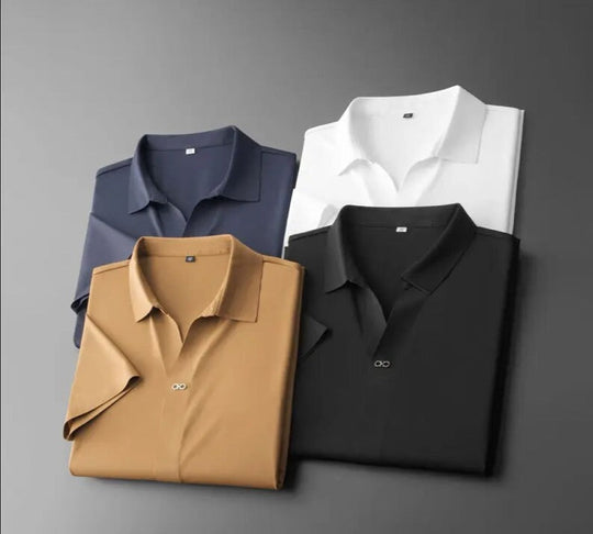 Herren Polo Set Sportlich Hochwertiger Stoff 4