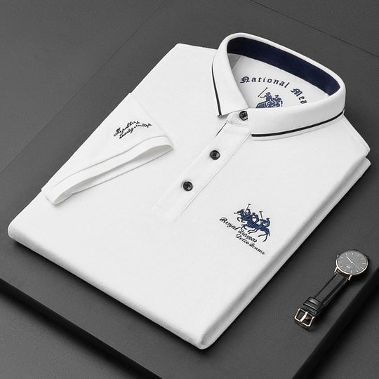 Herren Polo Shirt Klassischer Schnitt Mit Gesticktem Detail Aus Weichem Material 6