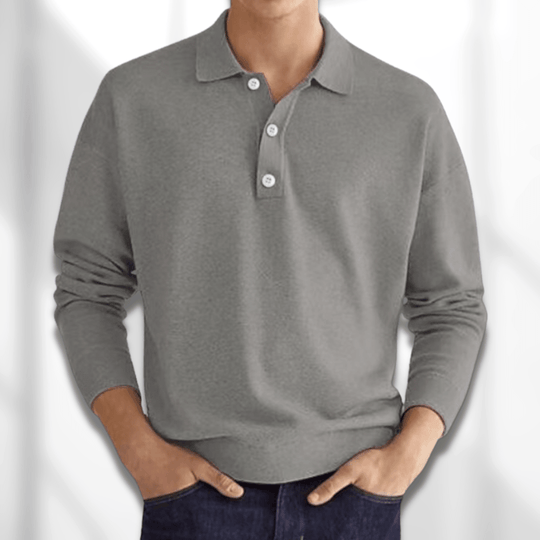Herren Polohemd Klassisch Baumwolle Komfortabel Regular Fit 3