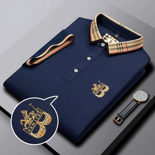 Herren Polohemd Modernes Design Komfortabler Stoff 8