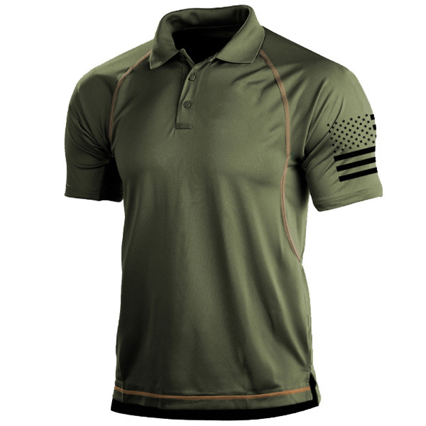 Herren Polohemd Taillierte Passform Sportlich 1