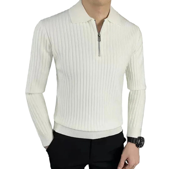 Herren Polopullover mit Reißverschluss 3