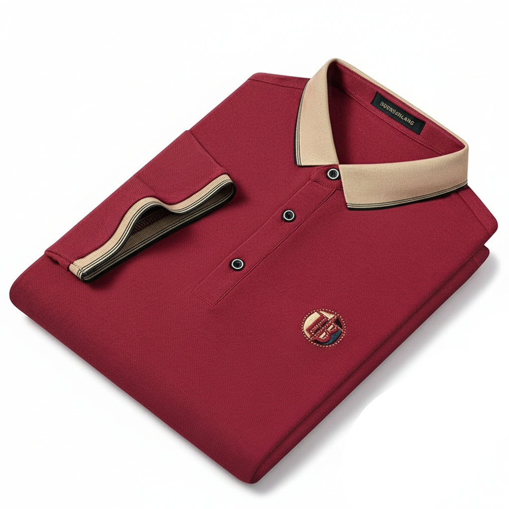 Herren Poloshirt Bestickt Modern 0