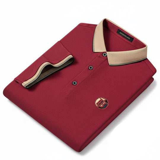 Herren Poloshirt Bestickt Modern 0