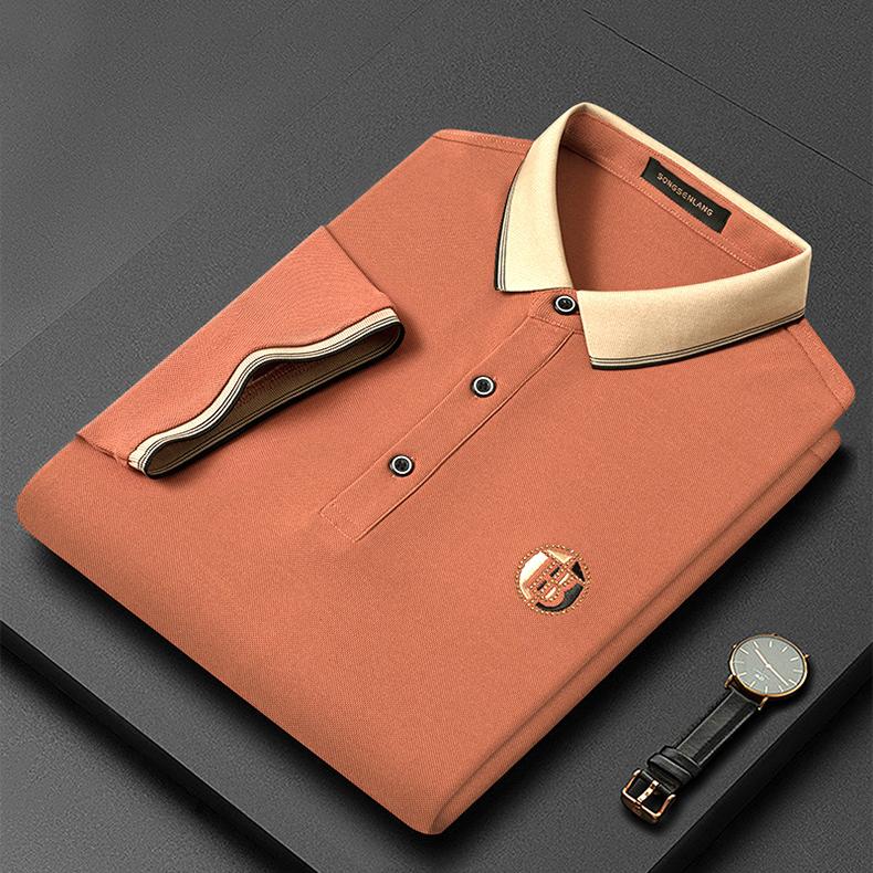 Herren Poloshirt Bestickt Modern 1